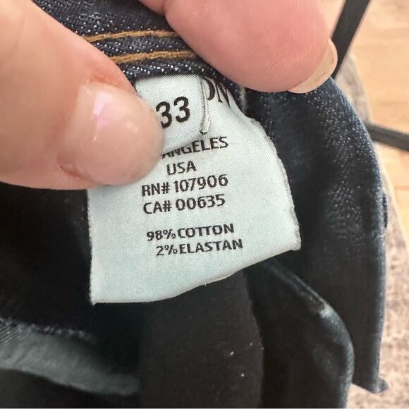 Hudson Jeans Men's Indigo Straight-Leg Denim Size 33 x 32 - Picture 6 of 8